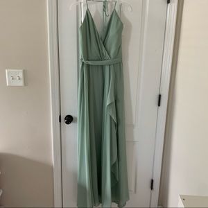 Amsale Carmelle Bridesmaid Dress Size 10- Sage tag still on, never worn